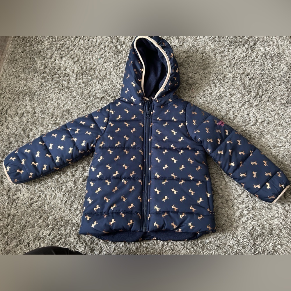 OshKosh B'Gosh Girls' Jacket Navy & Gold Unicorns | Kids